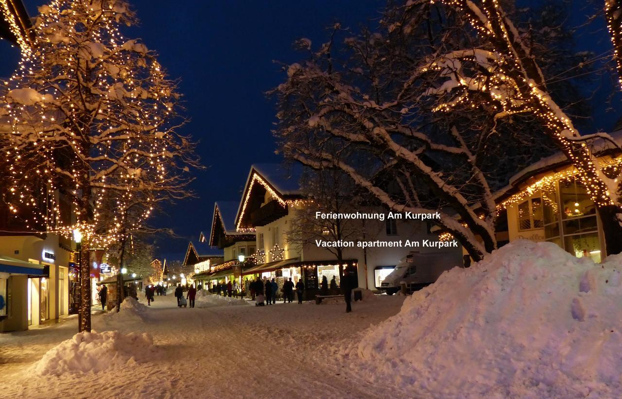 Ferienwohnung Am Kurpark -Wohnung 2,90Qm- Garmisch-Partenkirchen Exteriér fotografie